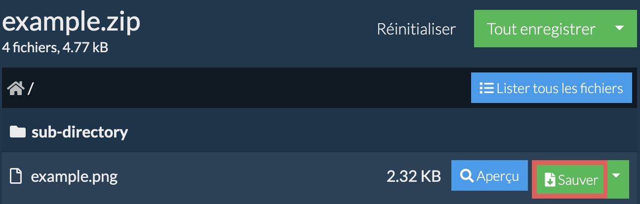 Cliquer ici pour enregistrer le fichier