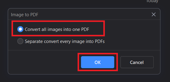How To Convert BMP to PDF on Windows: Step 4