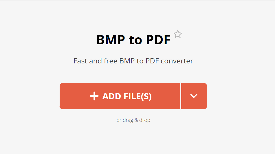 How To Convert BMP to PDF Online: Step 1