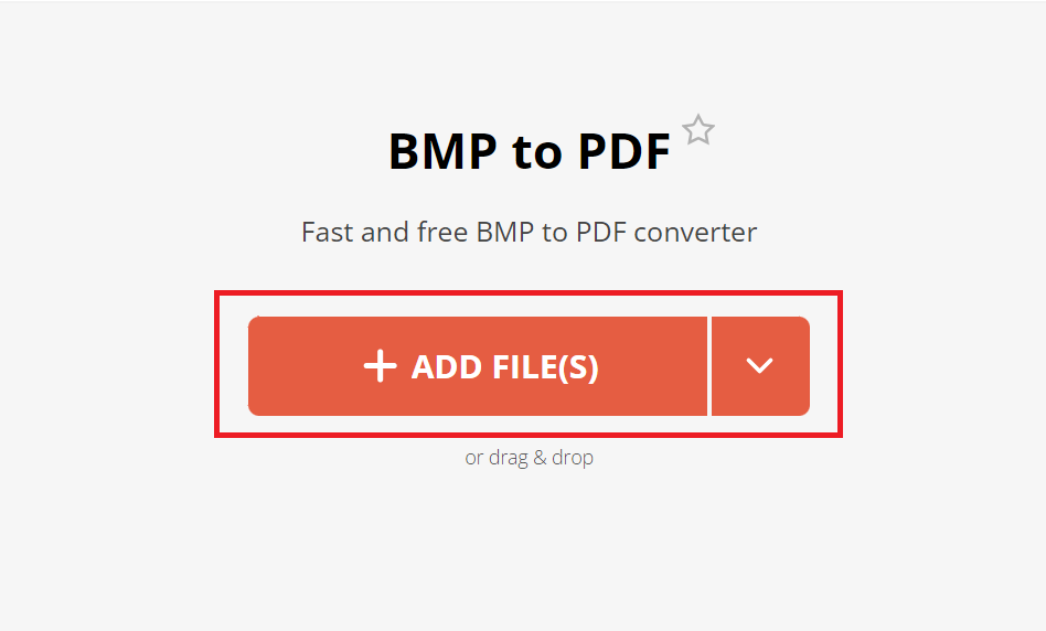 How To Convert BMP to PDF Online: Step 2