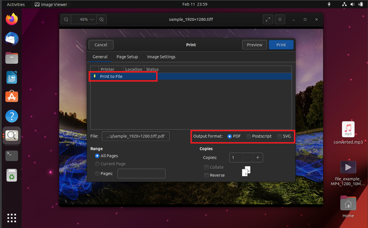 How To Convert TIFF to PDF on Linux: Step 1