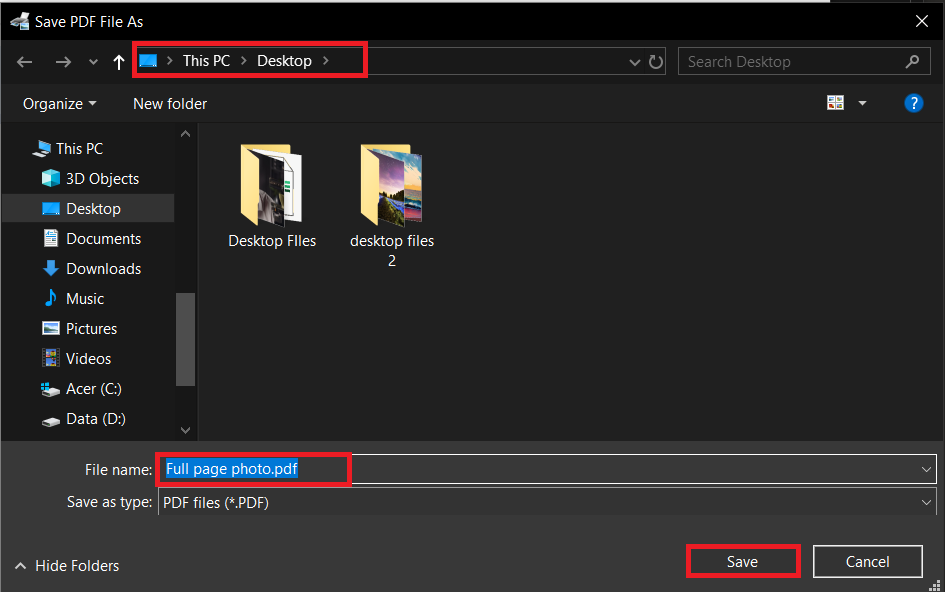 How To Convert TIFF to PDF on Windows: Step 2