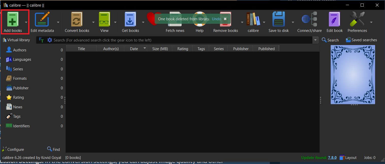 How To Compress EPUB Files Using Calibre for More Control: Step 2