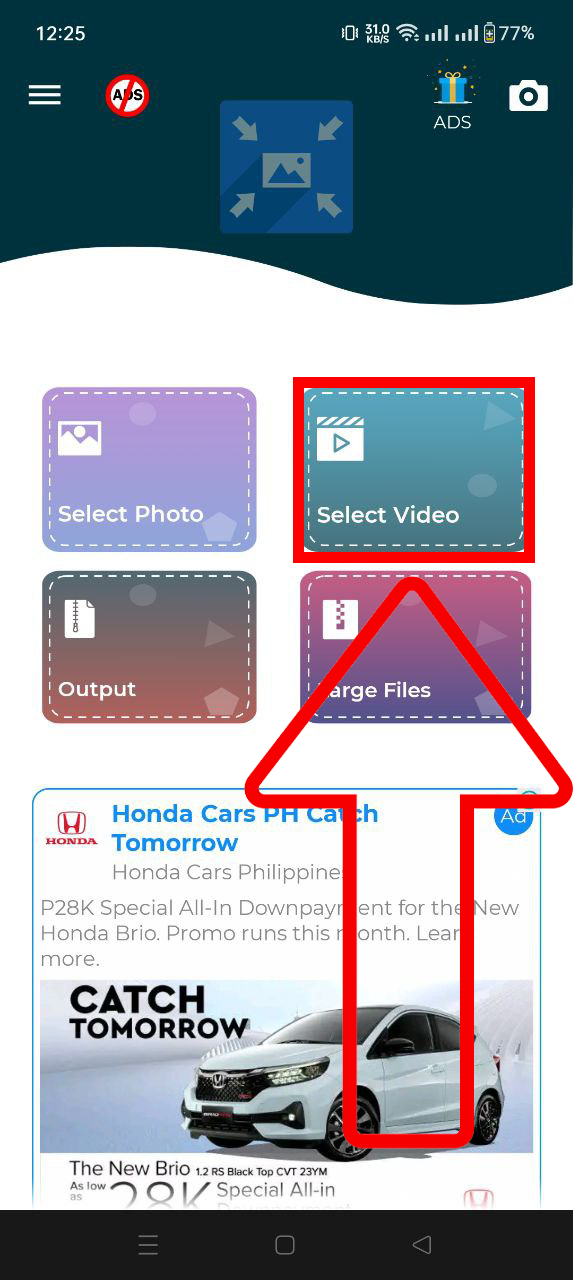Cara Menggunakan Kompresor Video Mobile: Langkah 2