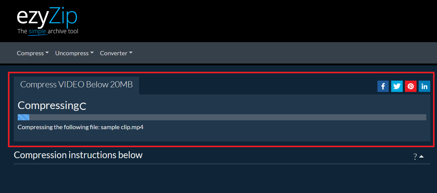 Compress Videos Quickly for Outlook with Online Tool: Step 3