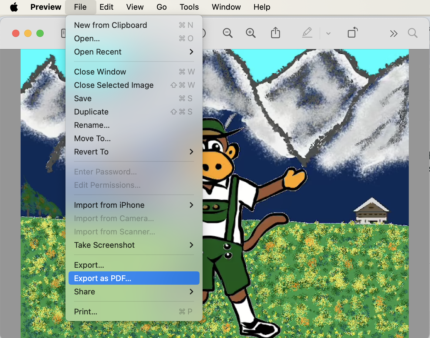 How To Convert HEIC to PDF Using Preview on Mac: Step 2
