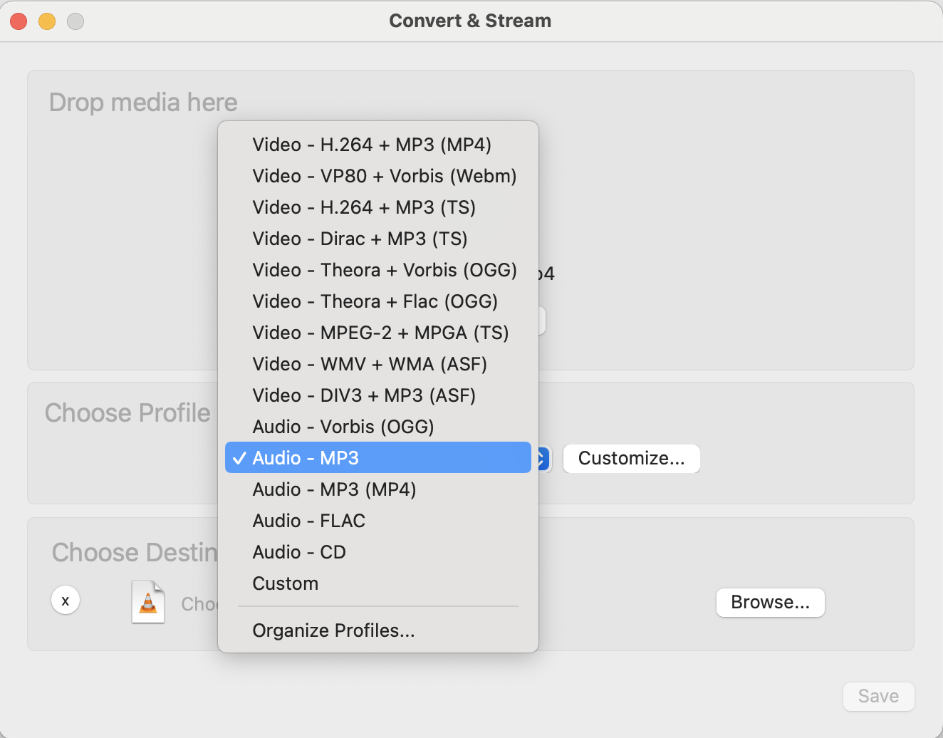 How To Convert MP4 to MP3 Using VLC on Mac: Step 4