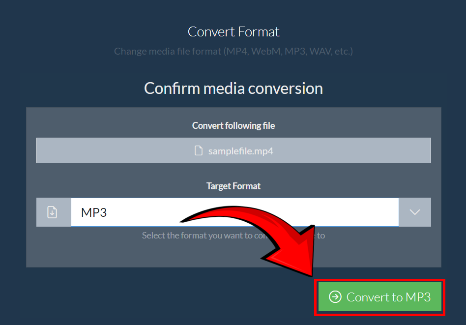 How to Convert MP4 to MP3 Using ezyZip Media Converter: Step 6