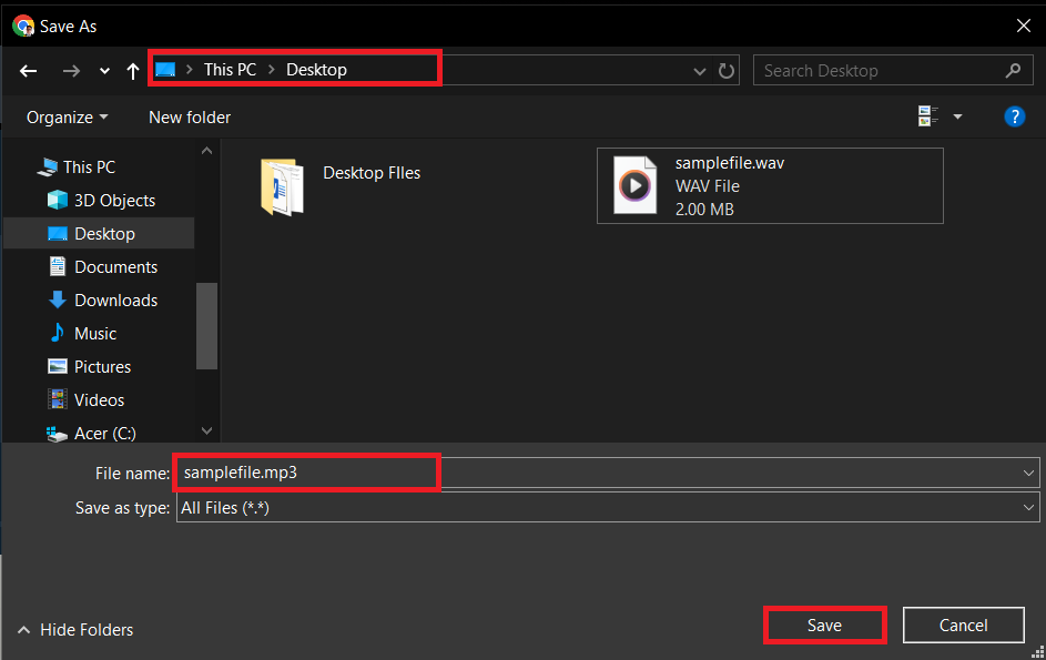 How To Convert WAV to MP3 Online with ezyZip: Step 4
