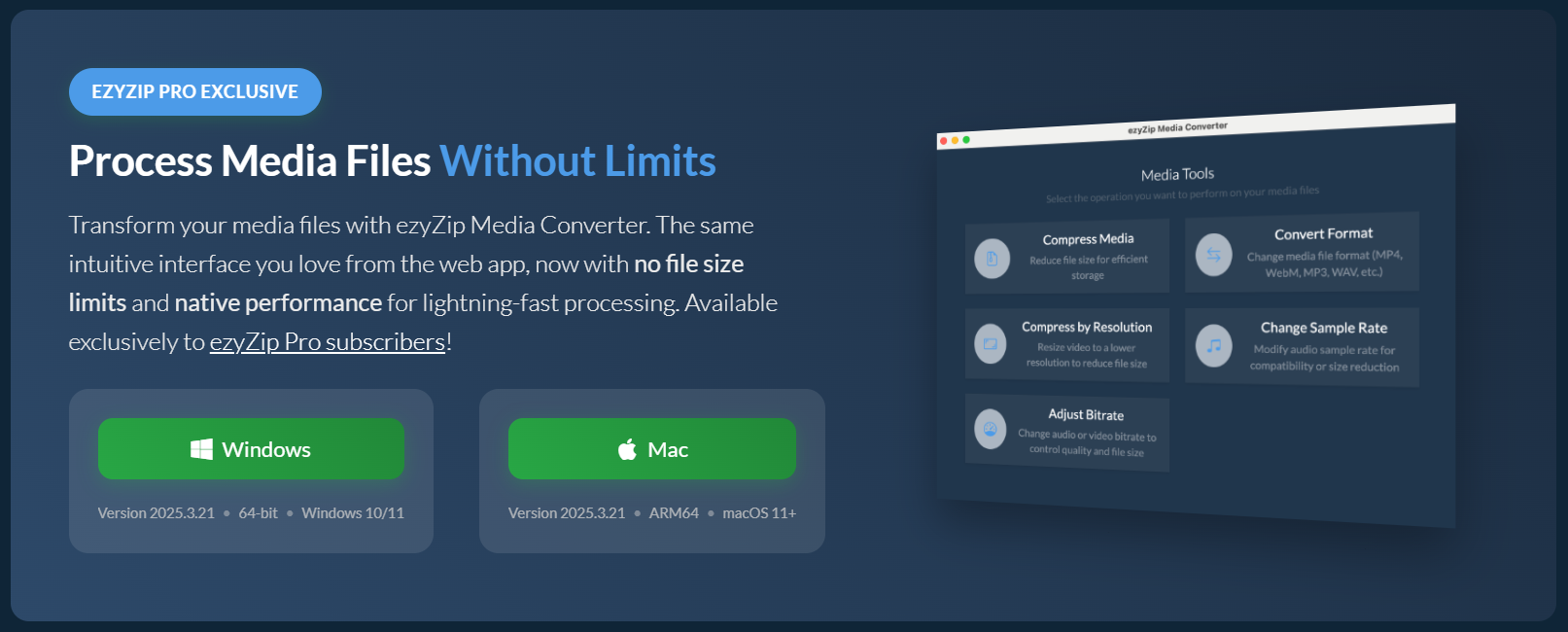 How to Convert WEBM to MP4 Using ezyZip Media Converter: Step 1