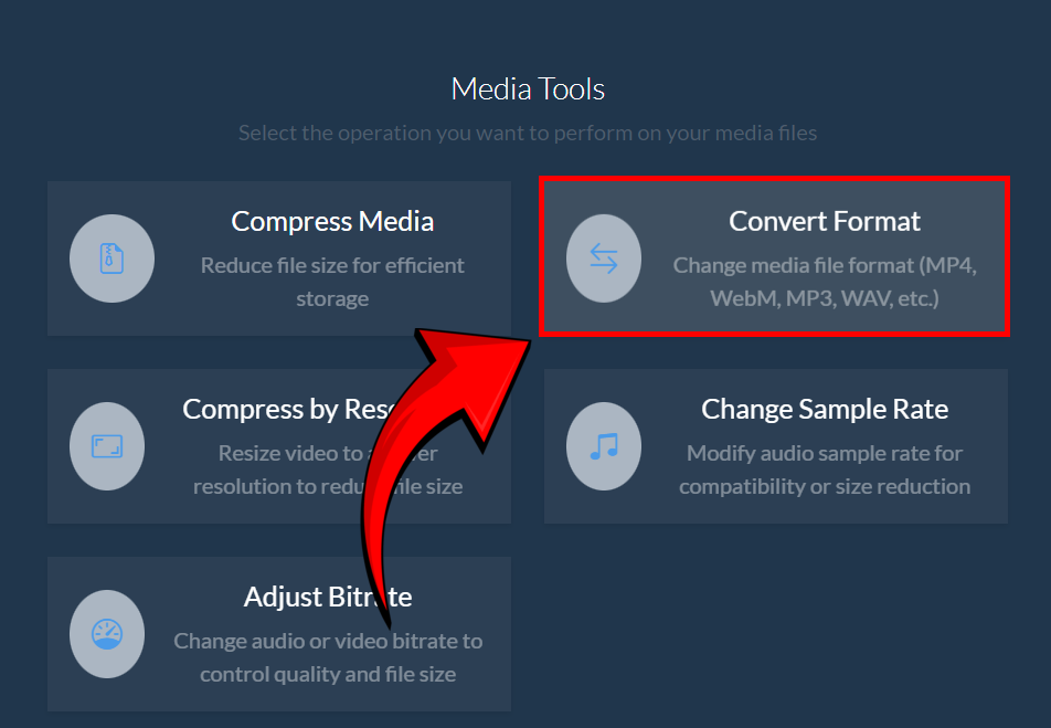 How to Convert WEBM to MP4 Using ezyZip Media Converter: Step 2