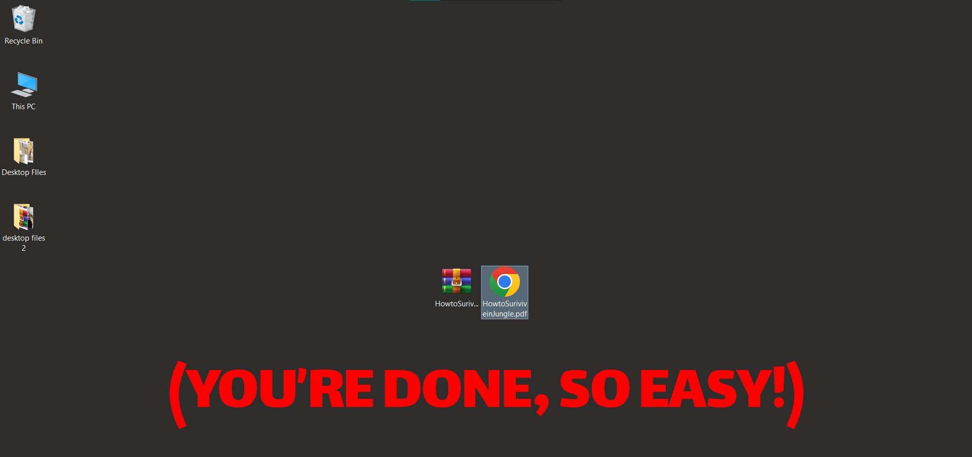 How To Convert ZIP Back to Original File (Extraction): Step 4