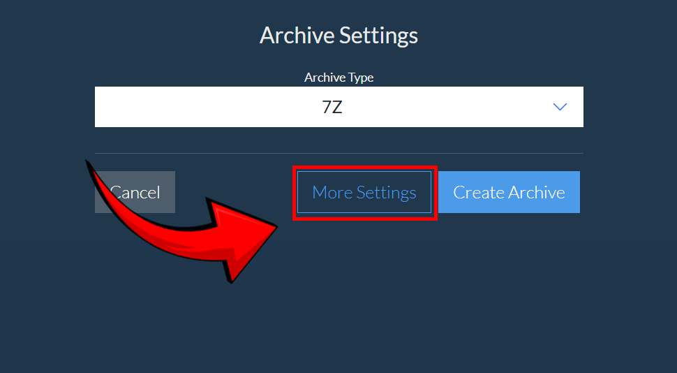 How To Encrypt 7Z Files Using ezyZip Archive Creator: Step 5