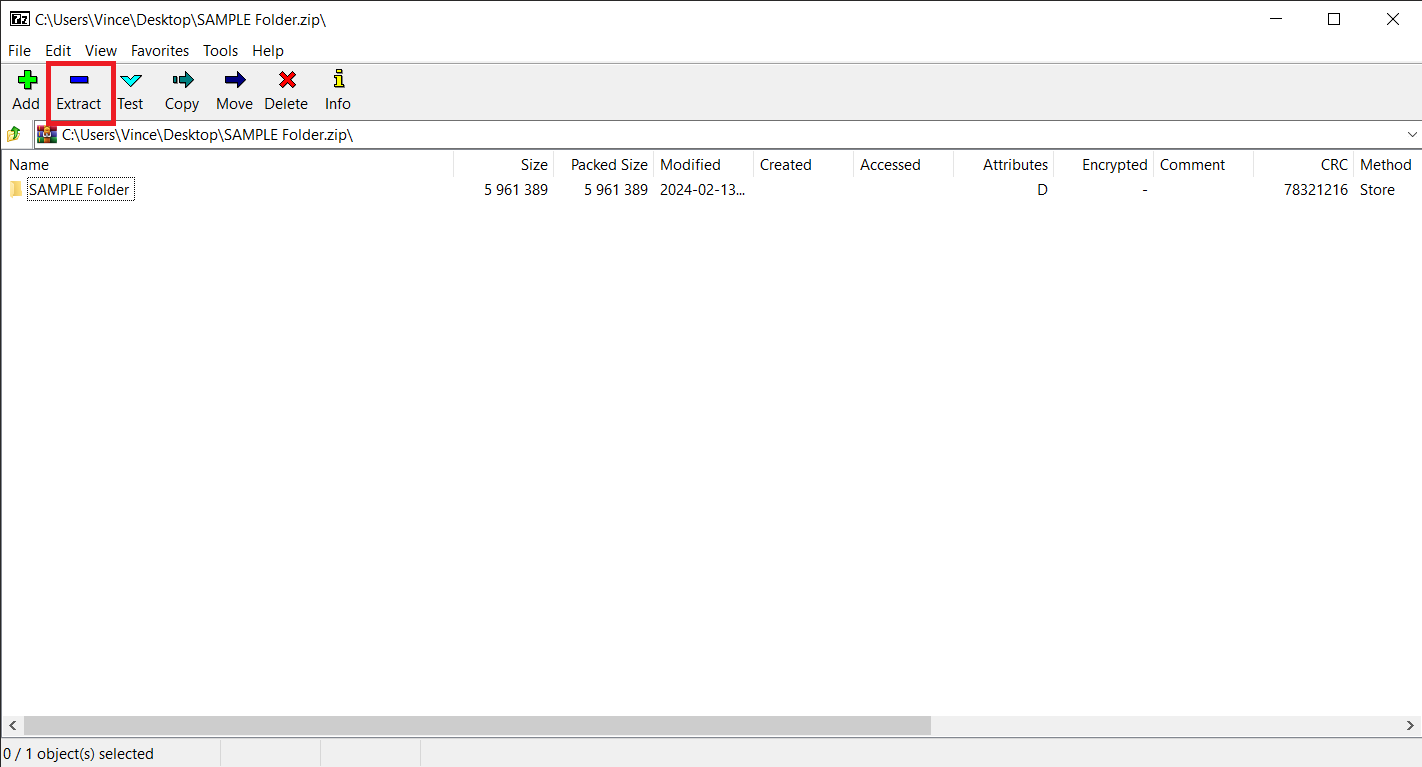 How To Set Maximum Compression Using 7-Zip: Step 1