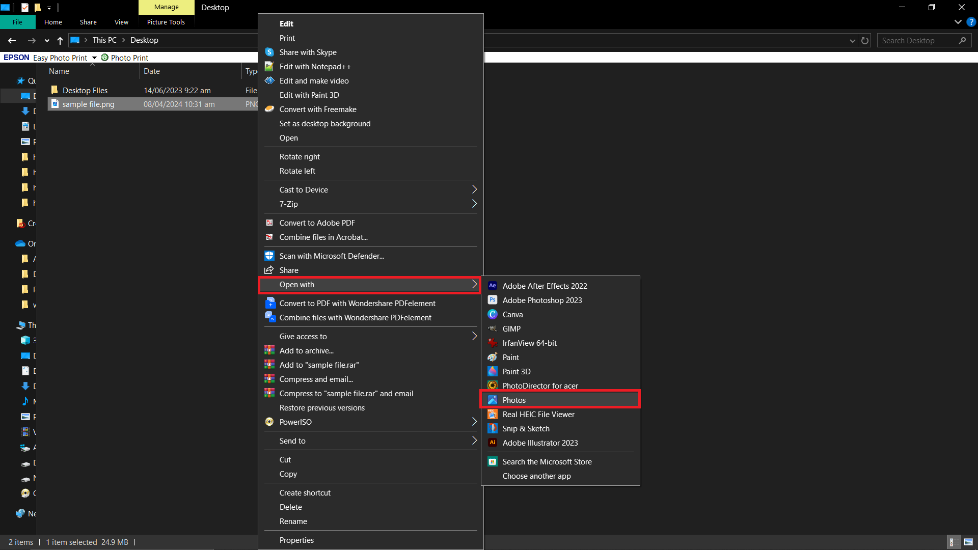 How To Reduce Image Size For Amazon Using Photo Viewer on Windows: Step 1