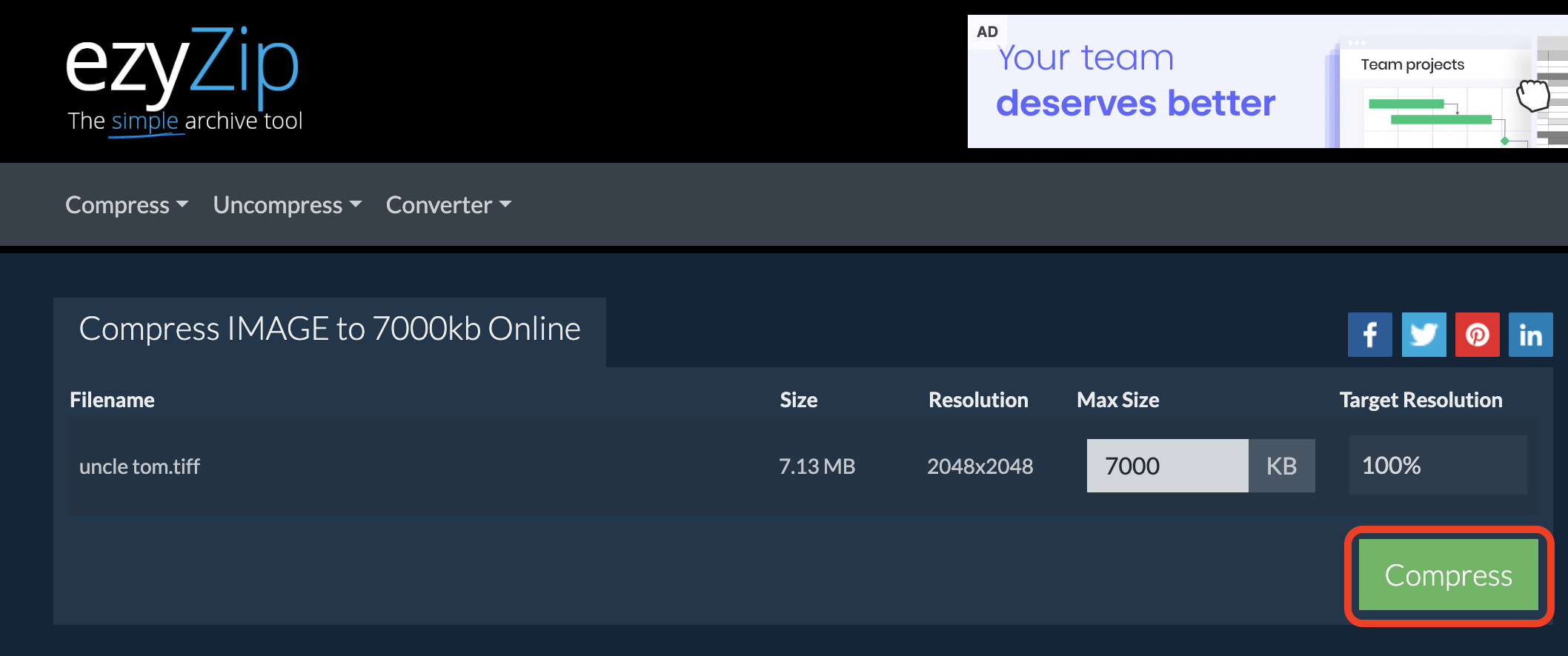 How To Reduce Image Size Using Online Tool: Step 3
