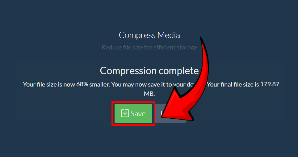 How To Reduce Video Size For Viber Using ezyZip Media Converter: Step 5