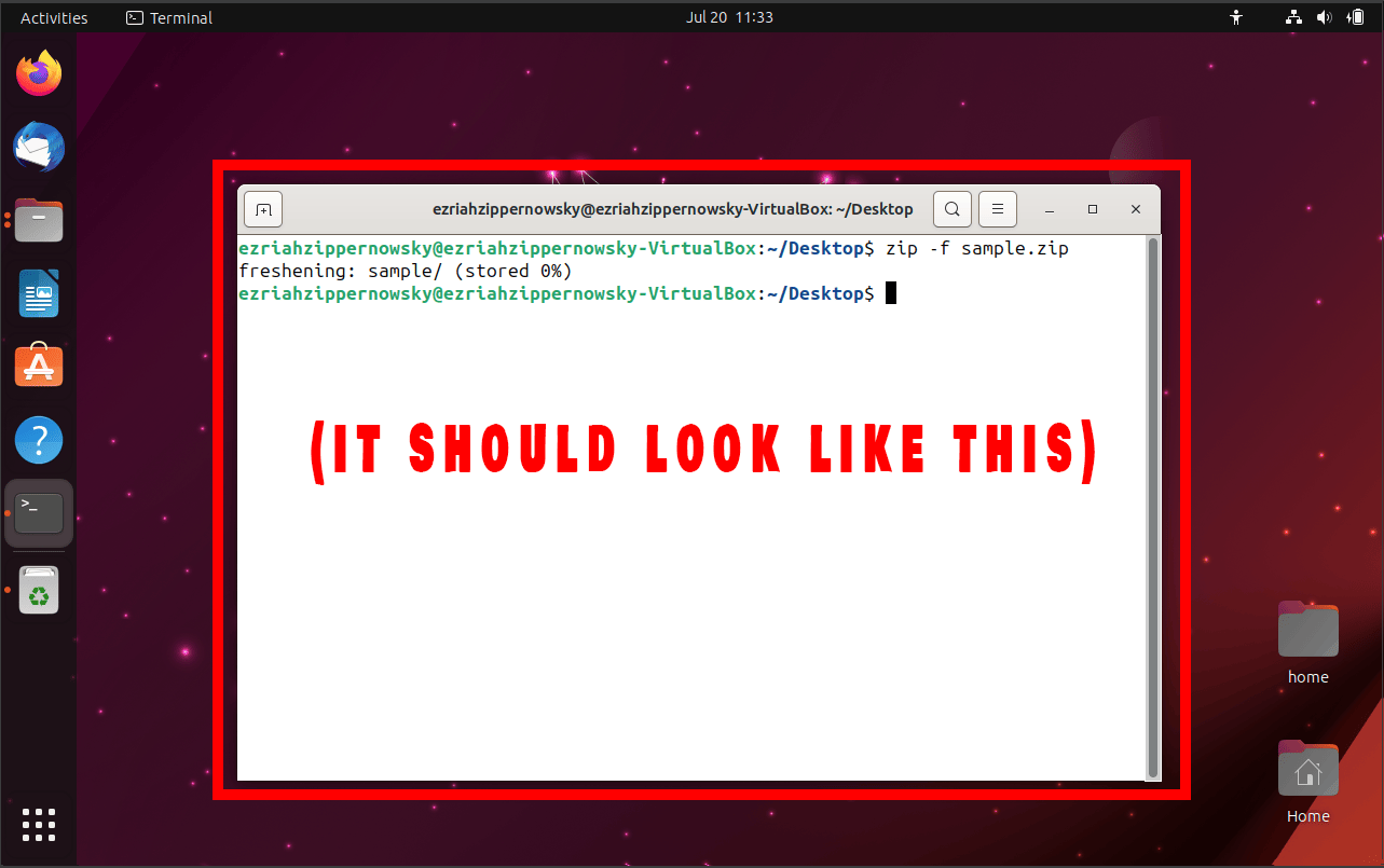 How To Update Files in a Zip Archive: Step 1