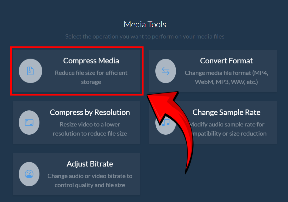 How to Compress Videos Using ezyZip Media Converter: Step 2