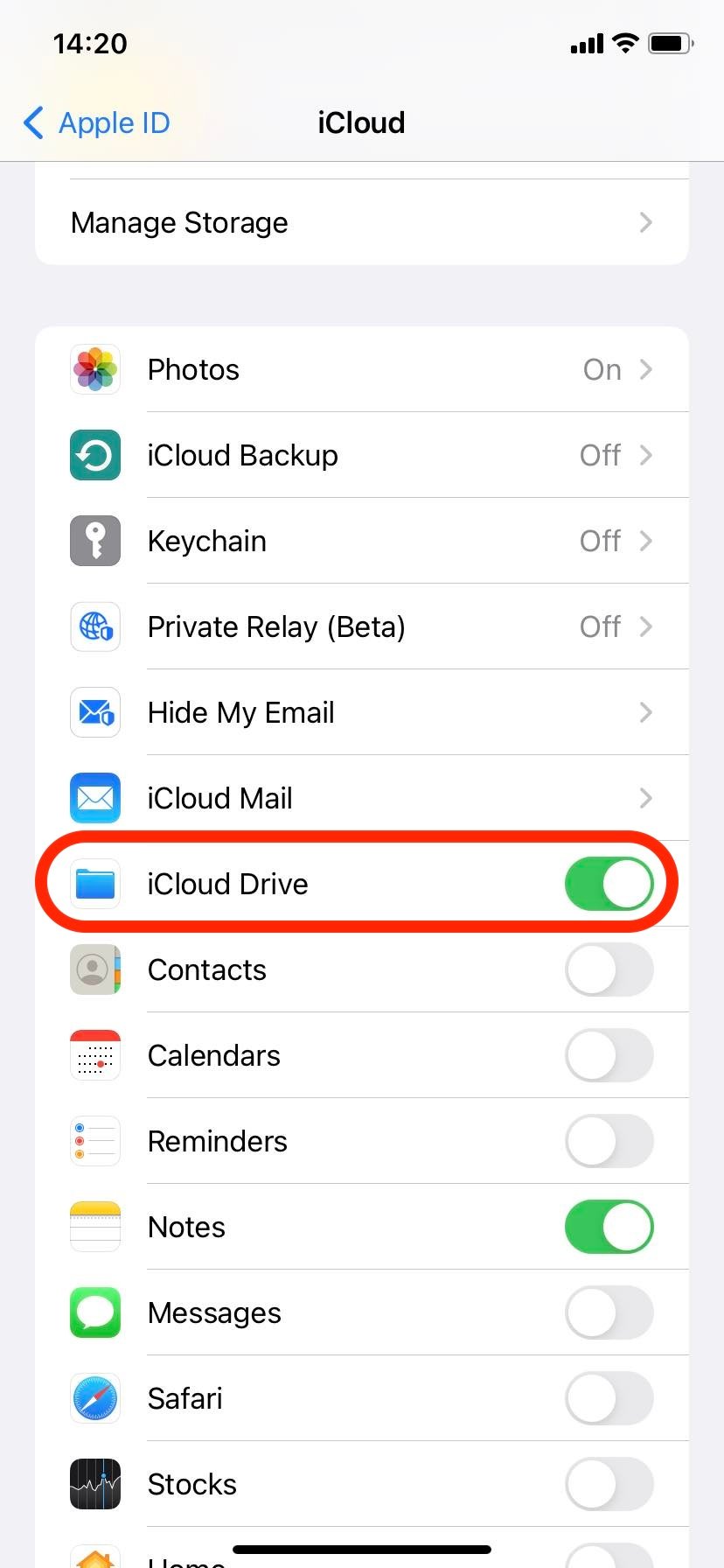 Sync Files with iCloud: Step 1