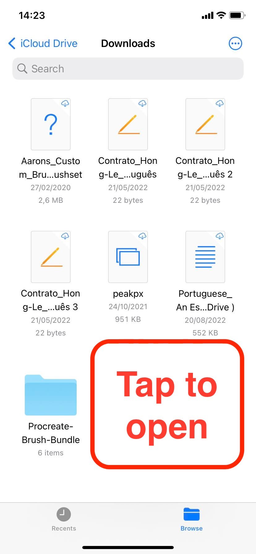 Use the Files App: Step 4