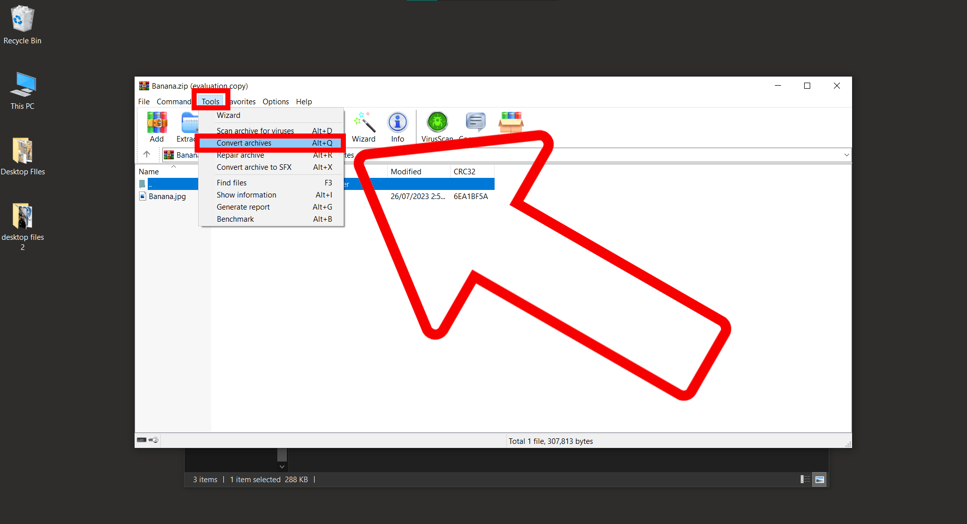 How To Add Password To ZIP File Using WinRAR: Step 3