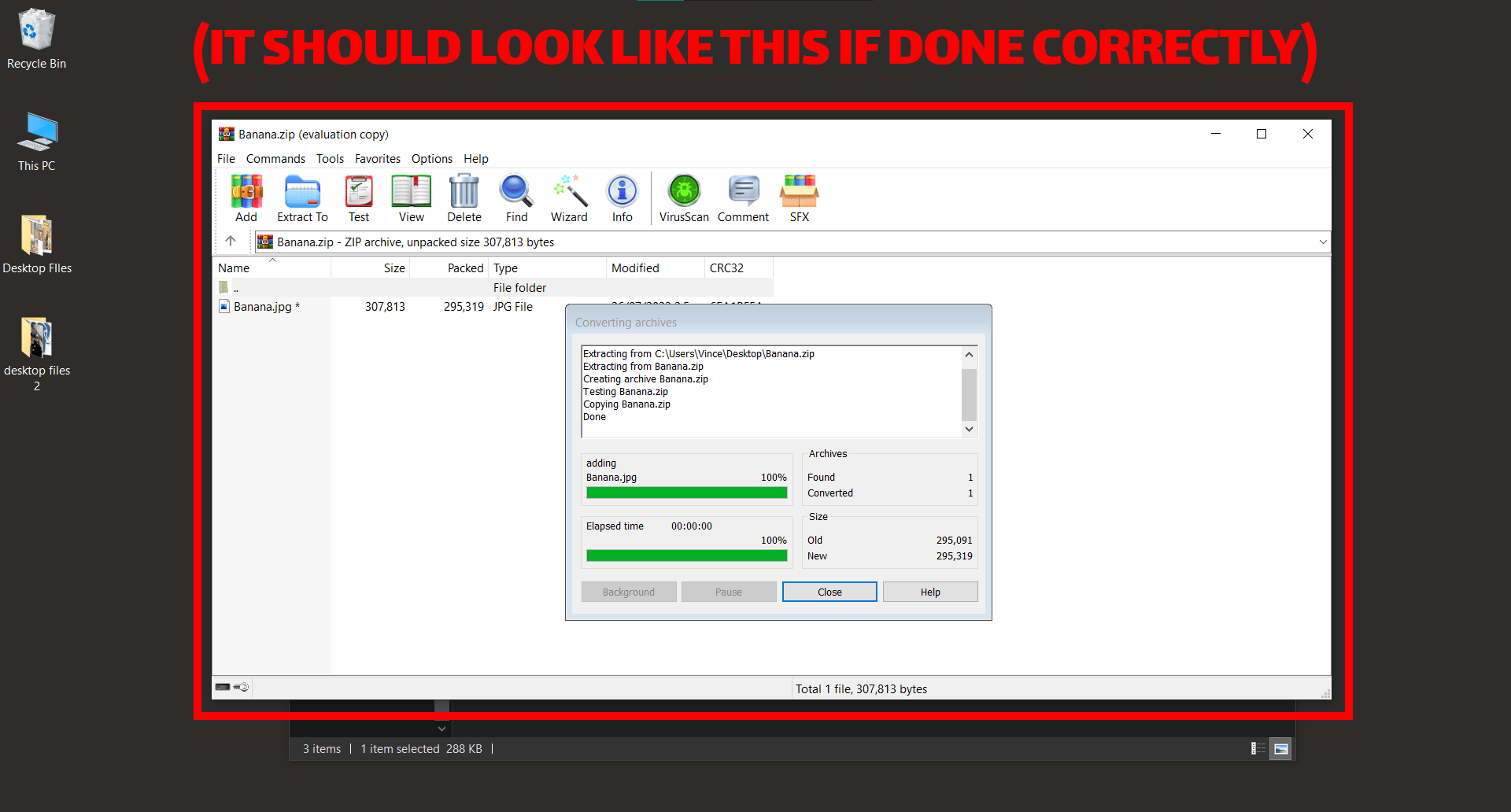 How To Add Password To ZIP File Using WinRAR: Step 4