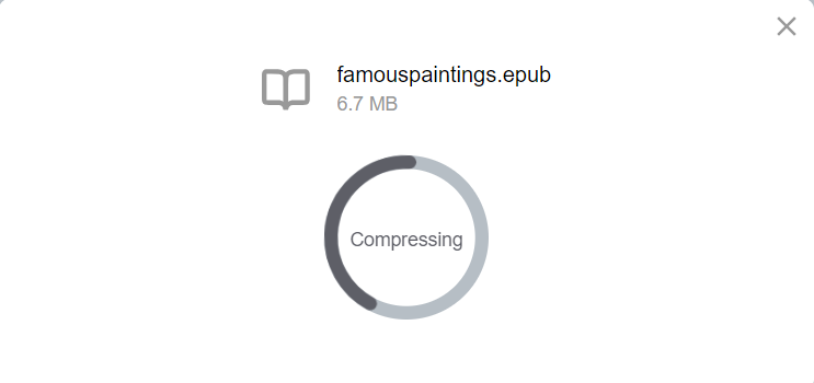How To Compress EPUB Files Using an Online Compression Tool: Step 3