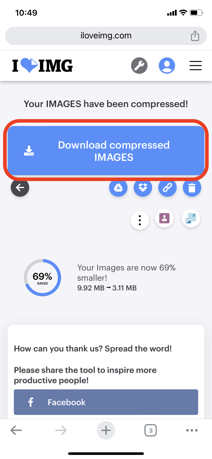 How To Compress Photos Online: Step 4