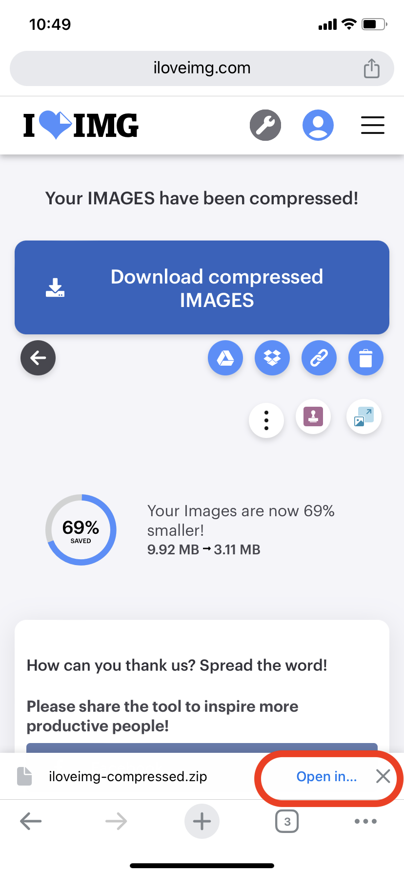 How To Compress Photos Online: Step 3