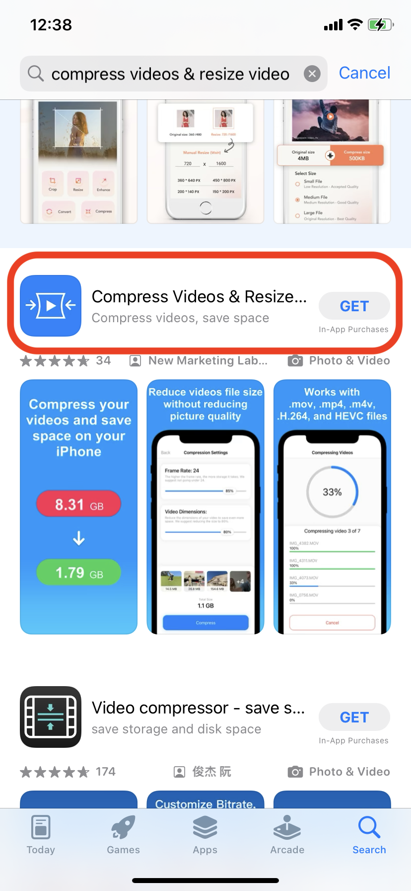 How To Use a Third-Party App: Compress Videos & Resize Video: Step 1