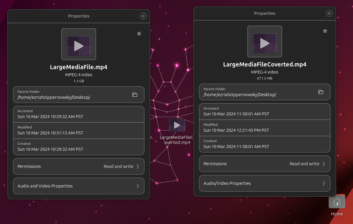 How to Compress Large Media Files on Linux: Step 6