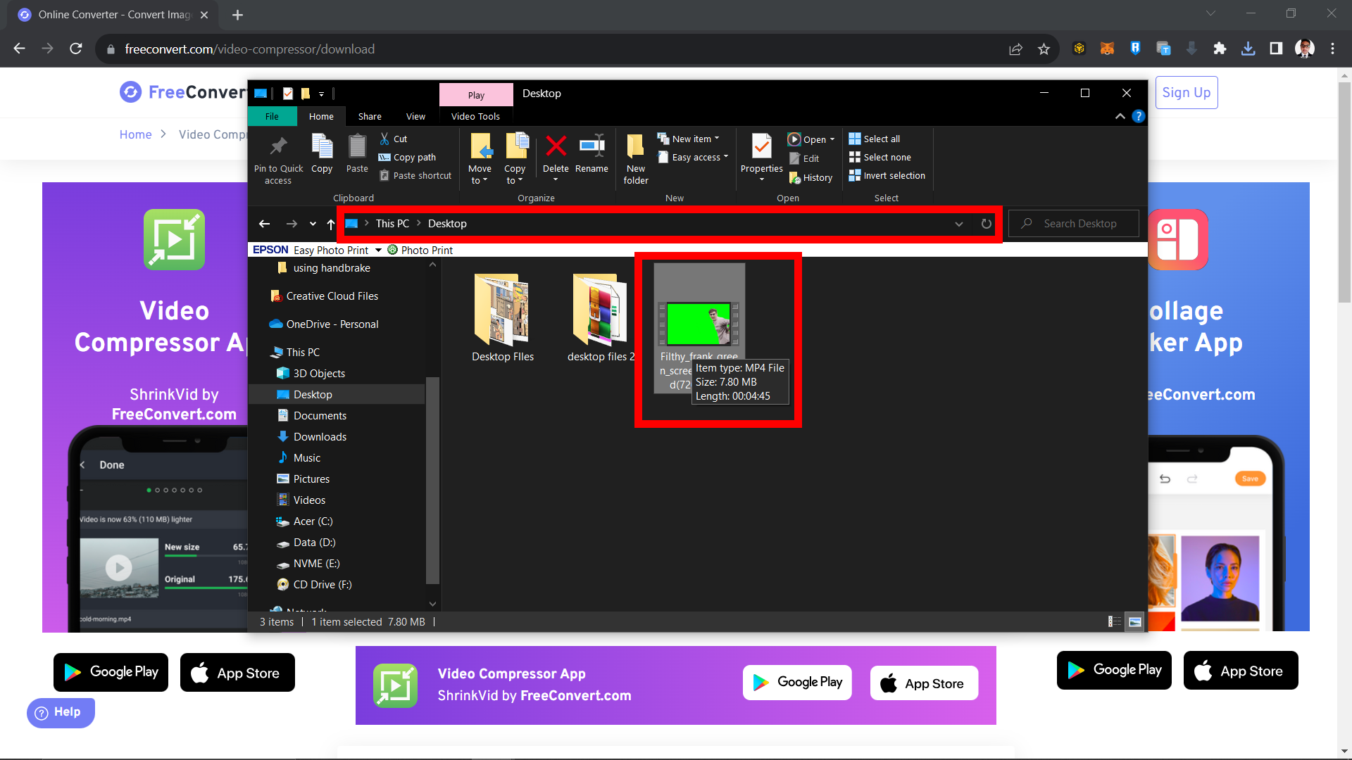 How To Compress Video to 8MB for Free Discord Users: Step 6