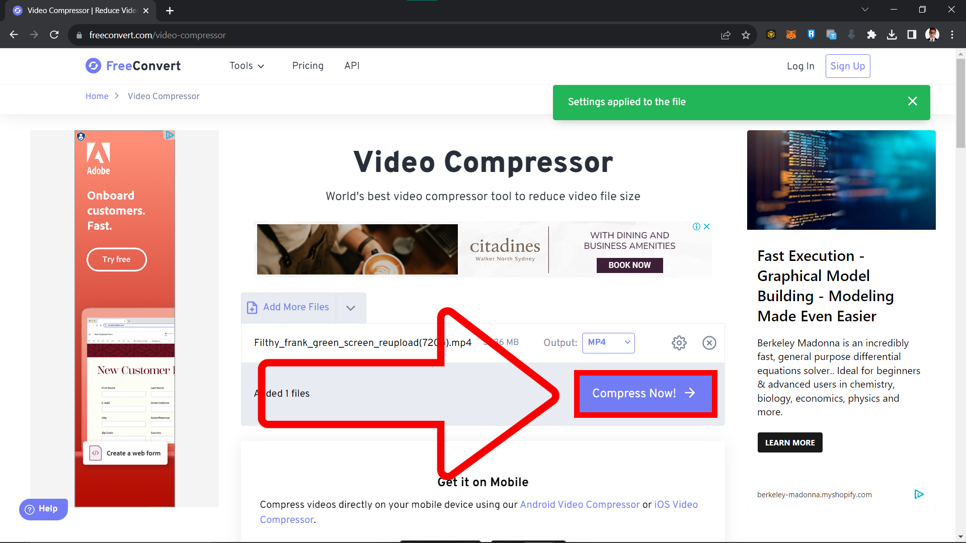 How To Compress Video to 8MB for Free Discord Users: Step 5