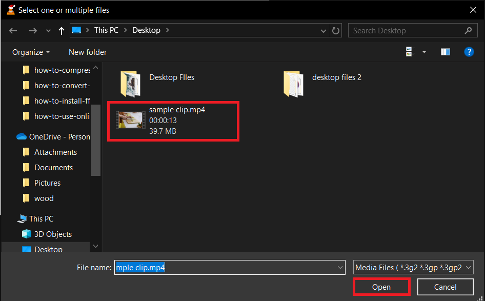 How To Compress On Windows Using VLC Media Player: step 3