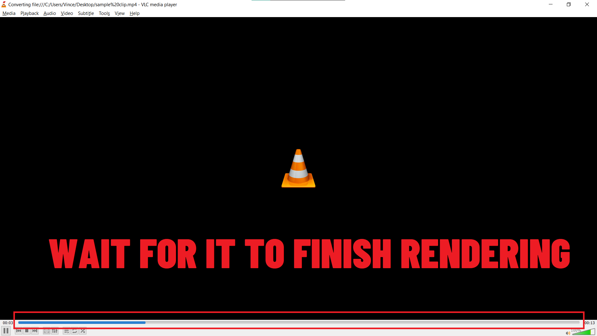 How To Compress on Windows Using VLC Media Player: Step 5