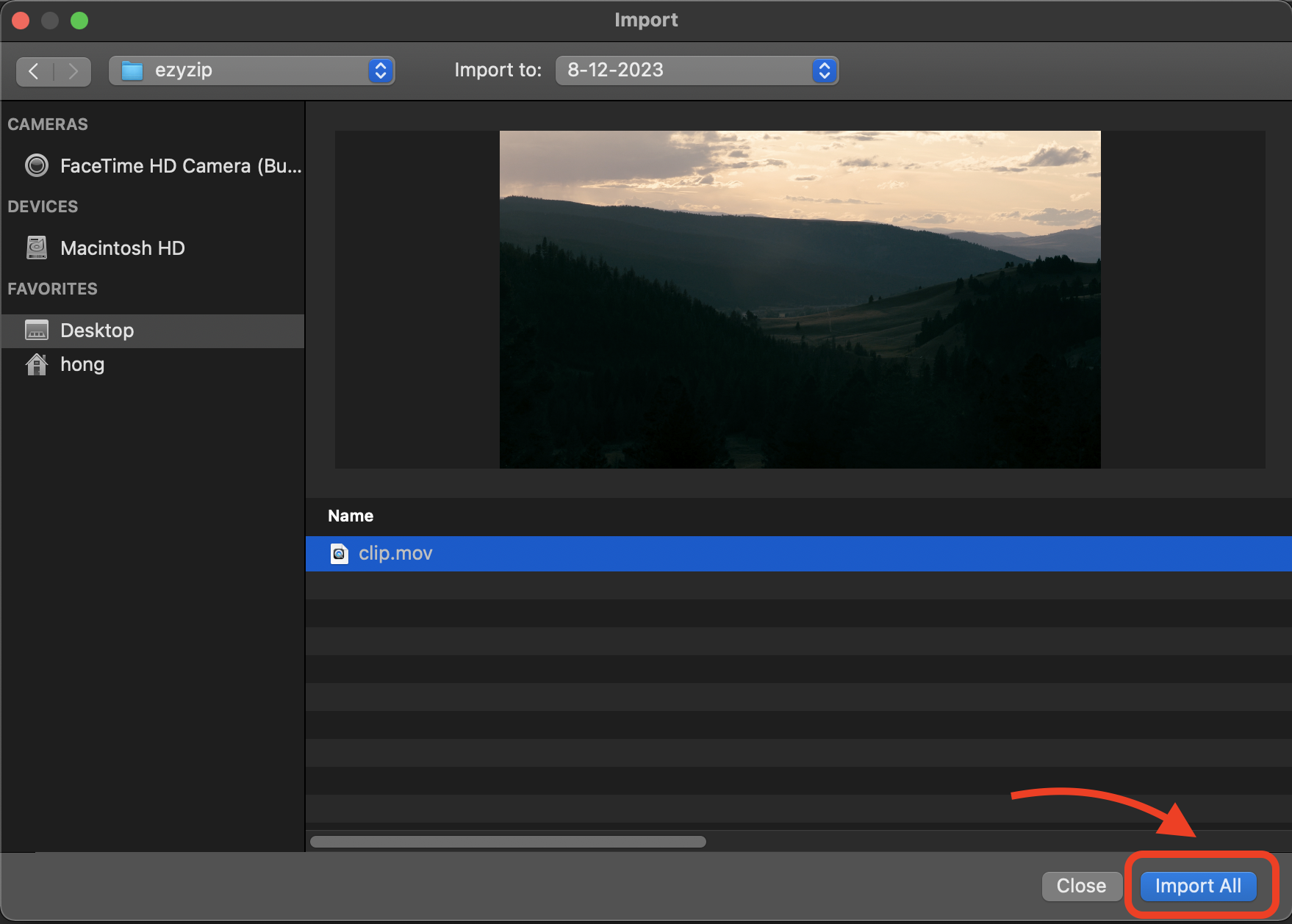 How To Compress Using iMovie on Mac: Step 3