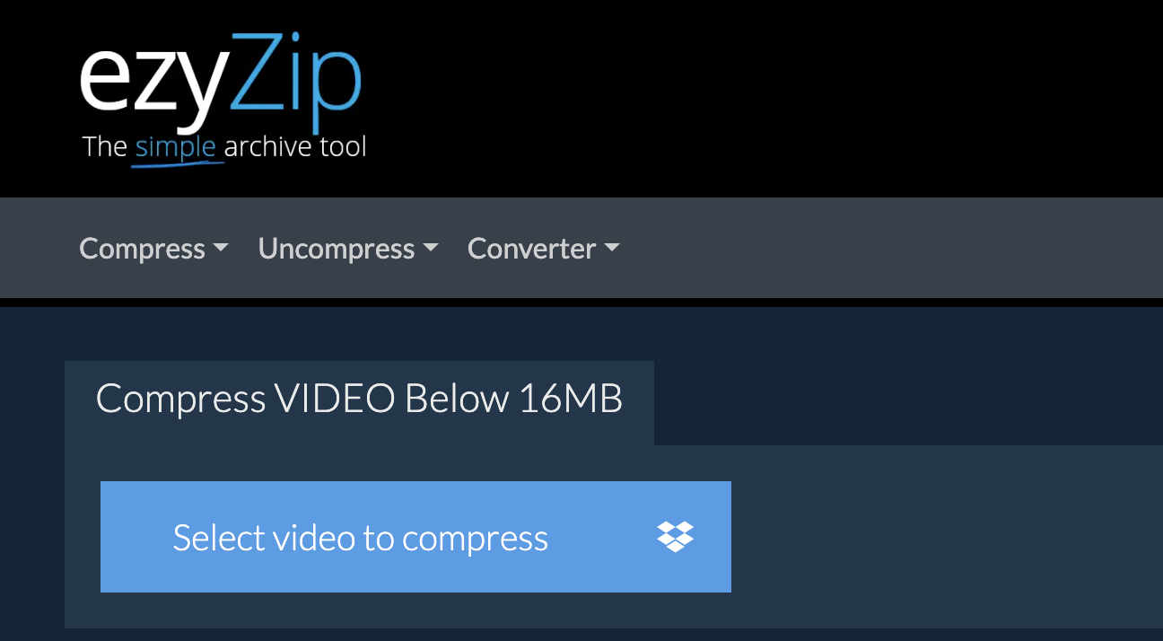 How To Compress Videos for WhatsApp Using EzyZip: Step 1