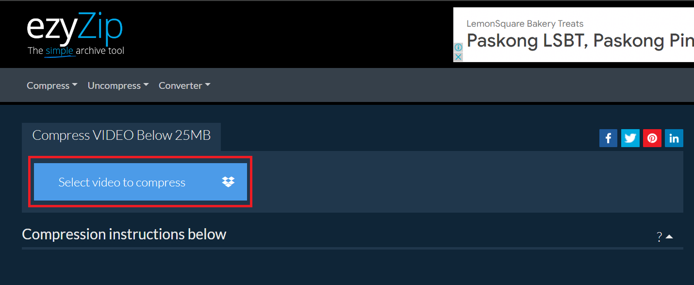How To Use Online Compression Tools: Step 2