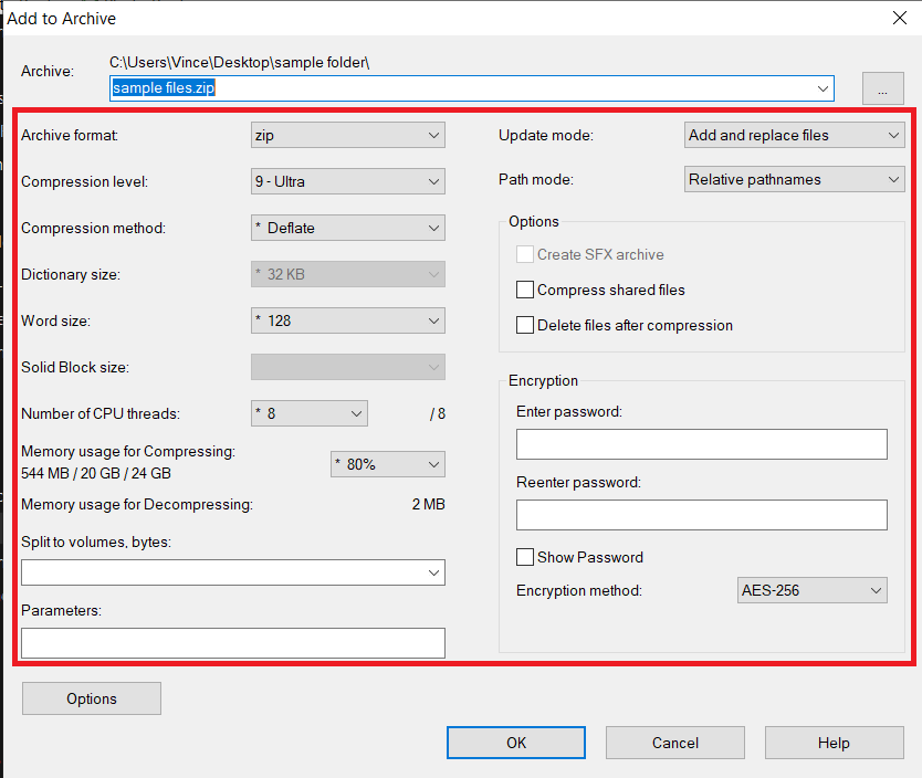 How to Compress with 7zip Using Windows File Explorer: Step 3