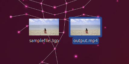 How to Convert 3GP to MP4 in Linux: Step 3