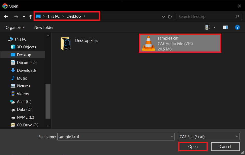 How To Convert CAF Files Online with ezyZip: Step 2