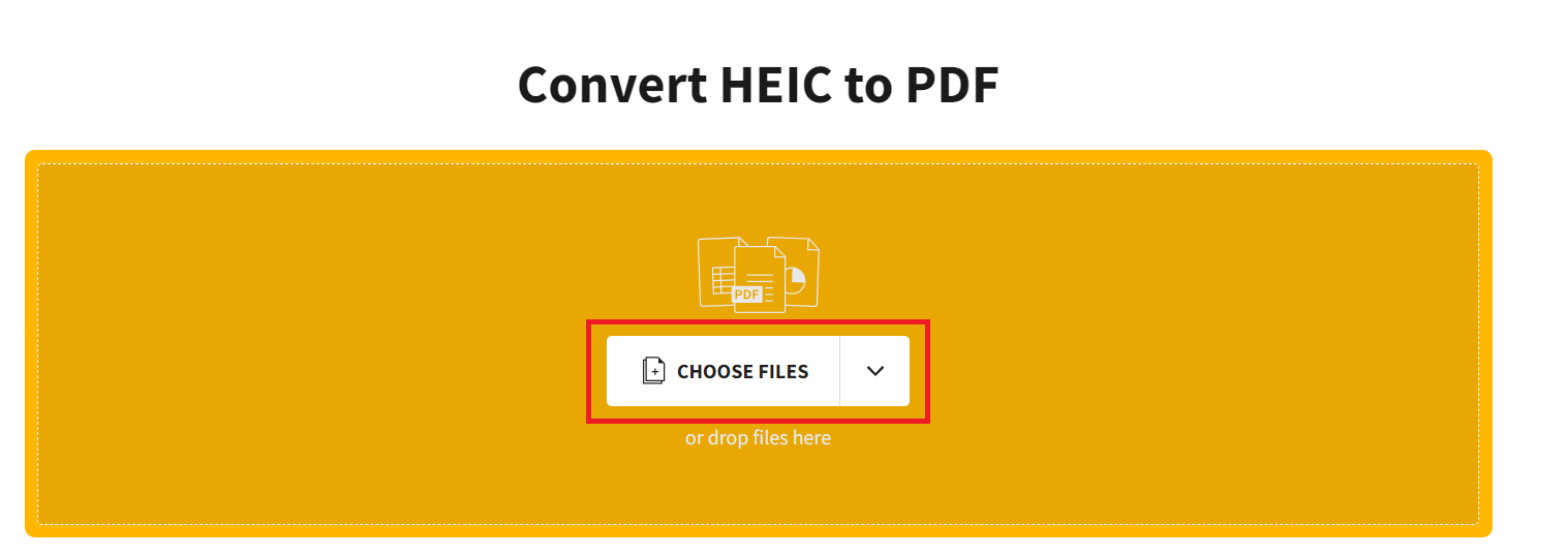 How To Convert HEIC to PDF Online: Step 2