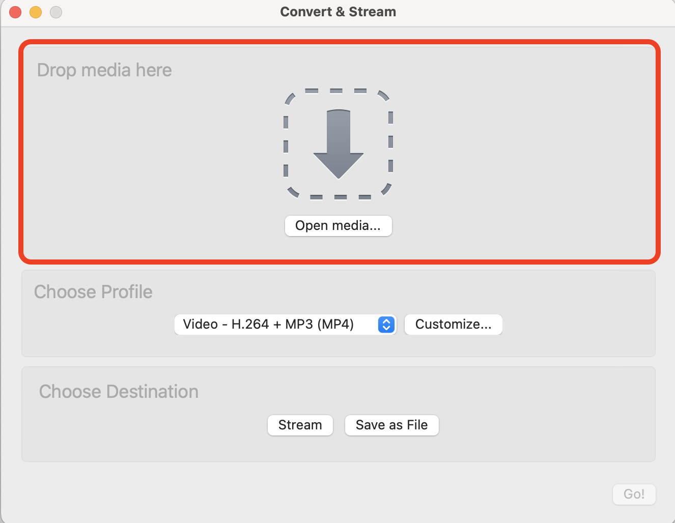 How To Convert Large Media Files on MacOS Using VLC: Step 2