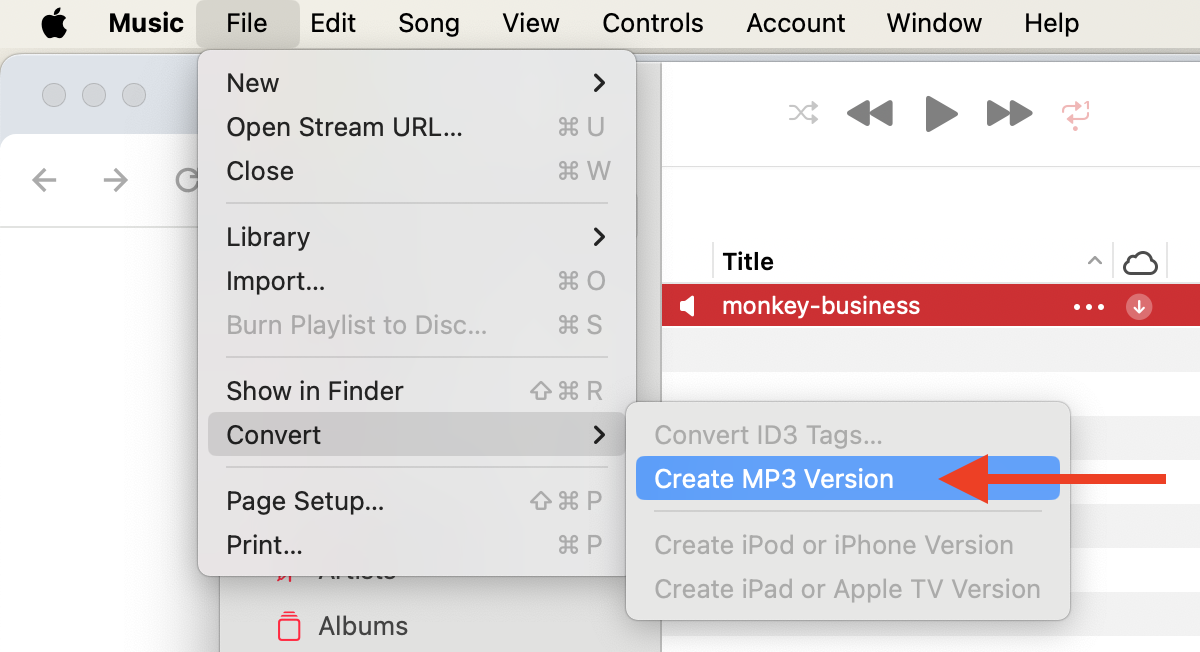 How To Convert M4A to MP3 on Mac: Step 2