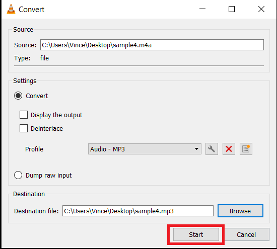 How To Convert M4A to MP3 on Windows: Step 6