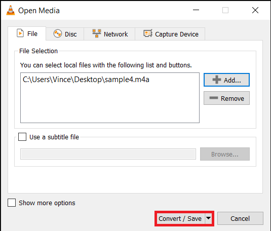 How To Convert M4A to MP3 on Windows: Step 3