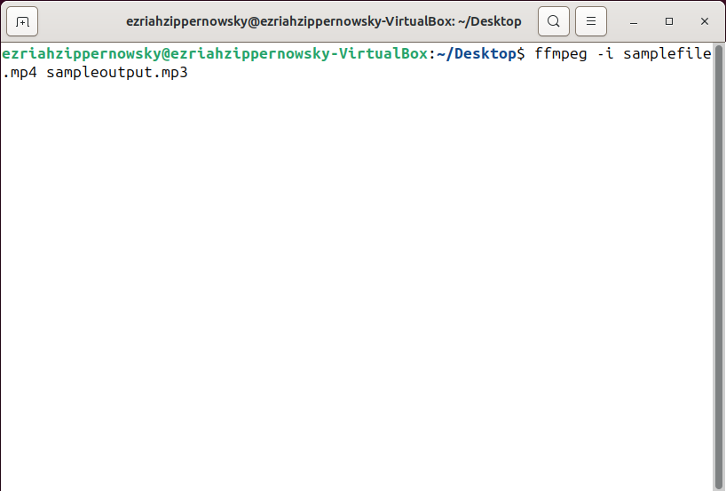 How To Convert MP4 to MP3 Using FFmpeg on Linux: Step 2