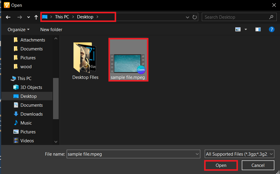 How To Convert MPEG to WMV in Windows: Step 2
