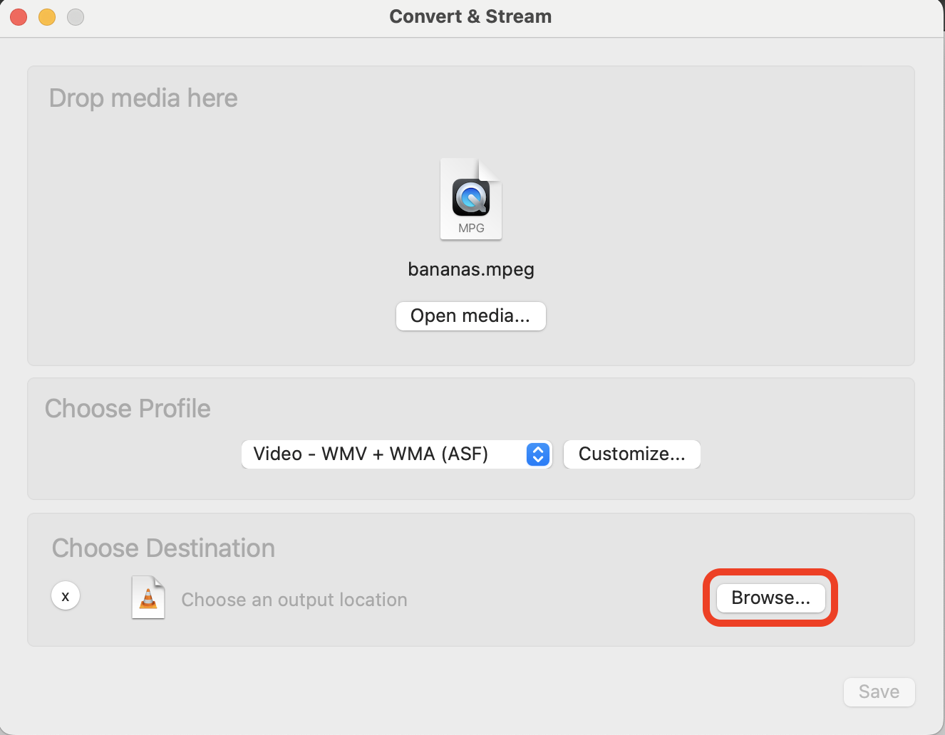 How To Convert MPEG to WMV on Mac: Step 4